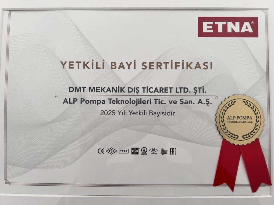 Etna Yetkili Bayisiyiz | DMT Mekanik ⏐ Grundfos Pompa